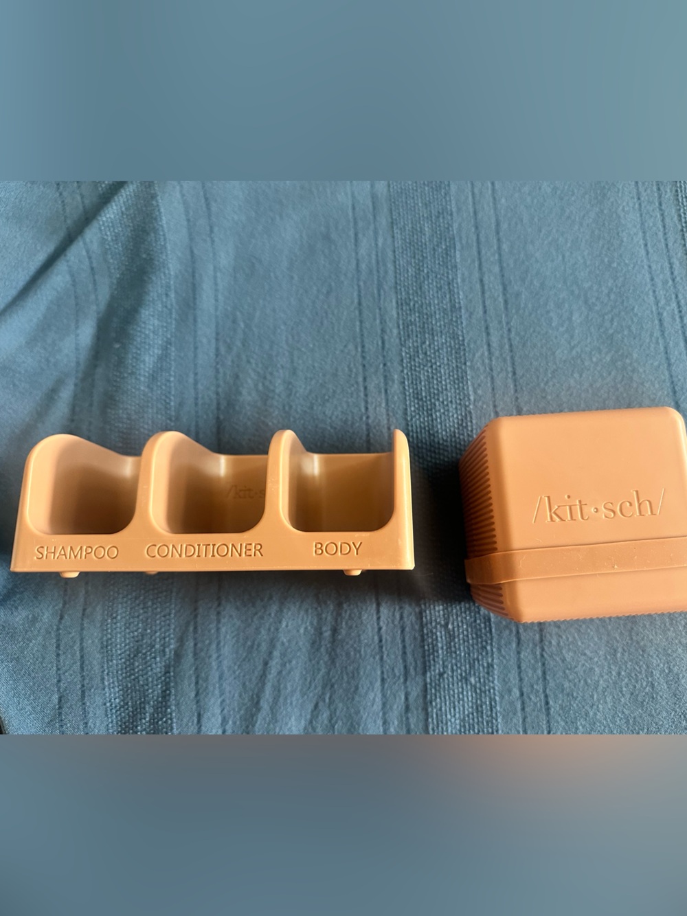 Kitsch Travel Dispenser Set - Terracotta Brown